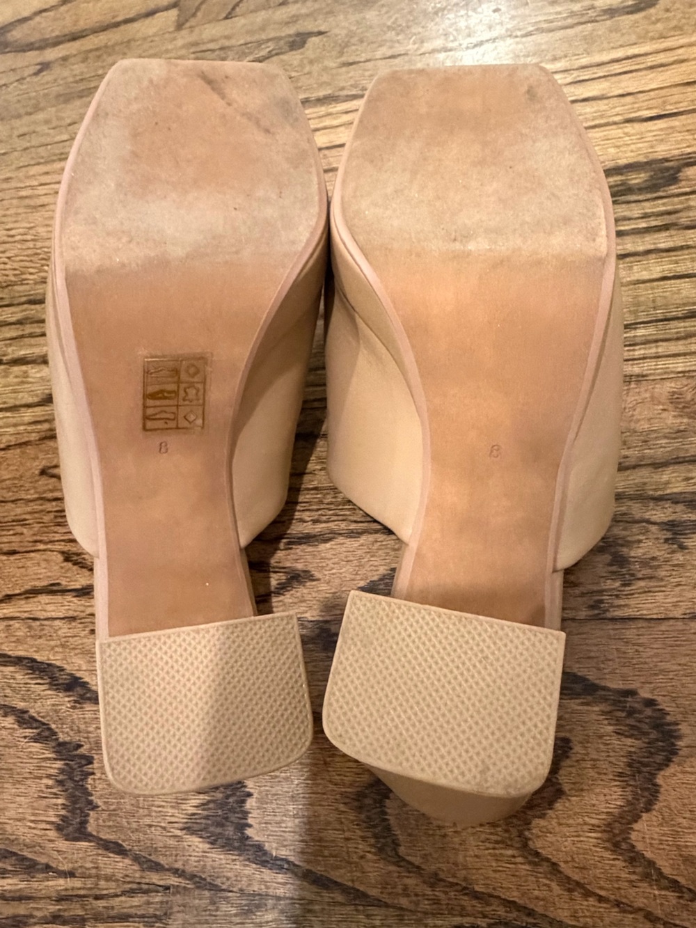 Jeffrey Campbell Caviar Platform Slide Sandal in Dark Nude - Picture 6 of 7